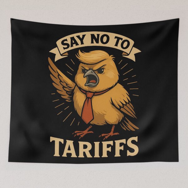 Item preview, Say No To Tariffs Bird: Oppose Trade Policy designed and sold by zzz888.