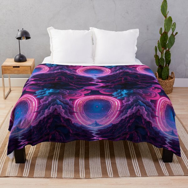 Item preview, Surreal Psychedelic Elements Neon Colors Art designed and sold by ART ATTACK ZONE.