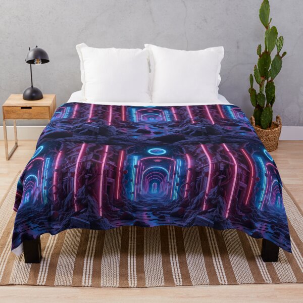 Item preview, Moon Psychedelic Visions Futuristic Elements Neon Colors Art designed and sold by ART ATTACK ZONE.