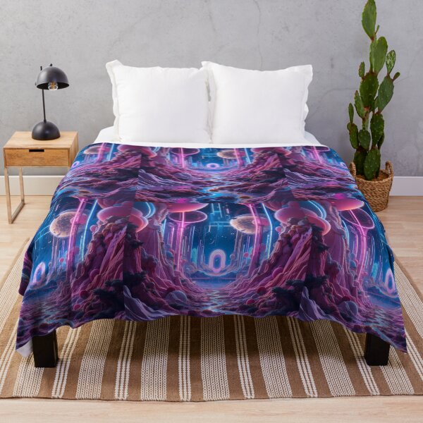 Item preview, Planets Psychedelic Visions Futuristic Elements Neon Colors Art designed and sold by ART ATTACK ZONE.