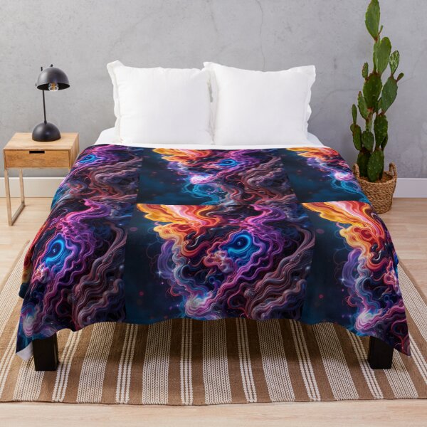 Item preview, Waves Psychedelic Visions Futuristic Elements Neon Colors Art designed and sold by ART ATTACK ZONE.