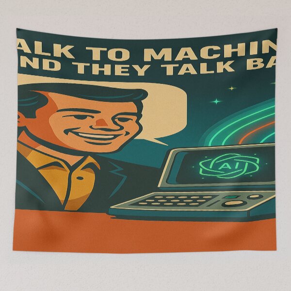 Item preview, I Talk to Machines — And They Talk Back designed and sold by LOGOSINTERIUM.