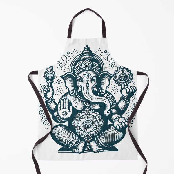Item preview, Seated Ganesha with Chakras on body designed and sold by ZOXOFO.