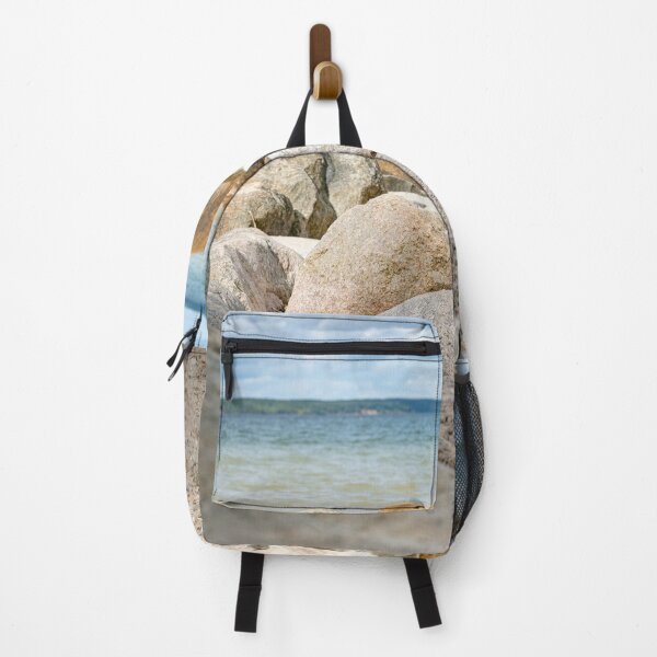 Item preview, beach with rochs in denmark trelde naes at the kattegat water designed and sold by Por_photos.