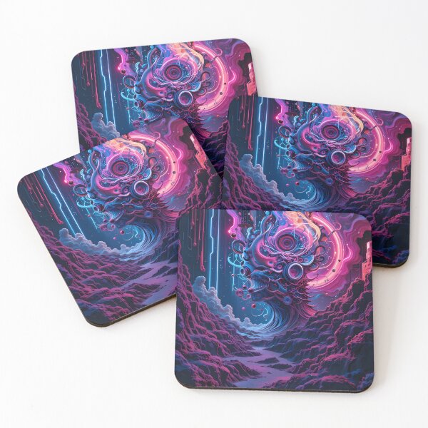 Item preview, State Visions Futuristic Elements Neon Colors Art designed and sold by ART ATTACK ZONE.