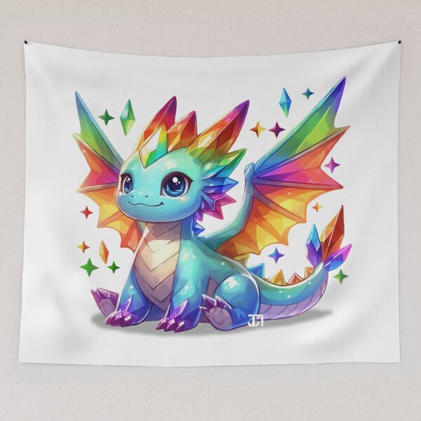 Item preview, Aurora - Rainbow Baby Dragon - Rainbow Dragon designed and sold by JuliartJcmm.