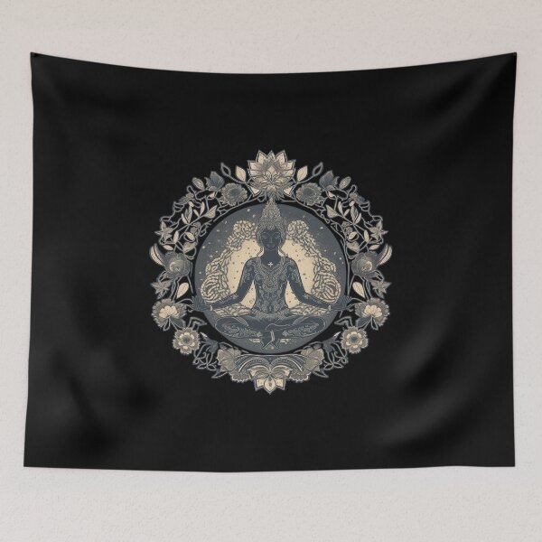 Item preview, Yoga Lotus Position Zen Artistic Design designed and sold by Ideallity.