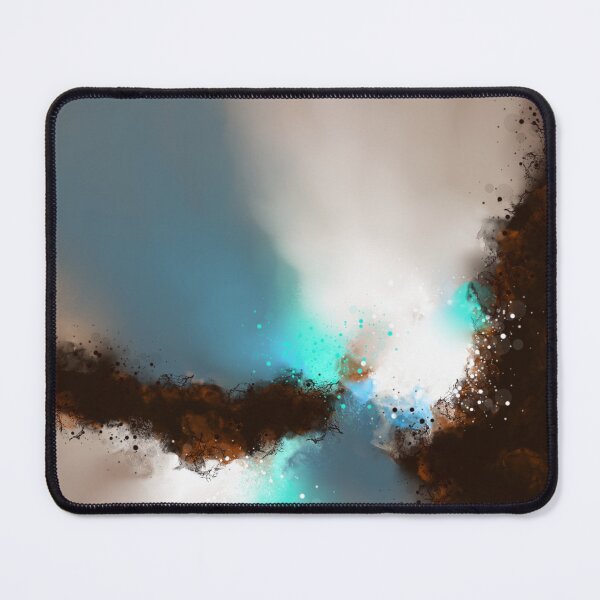 Item preview, Rock of Ages - Brown Turquoise Abstract designed and sold by Joey Santiago.
