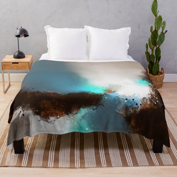 Item preview, Rock of Ages - Brown Turquoise Abstract designed and sold by Joey Santiago.