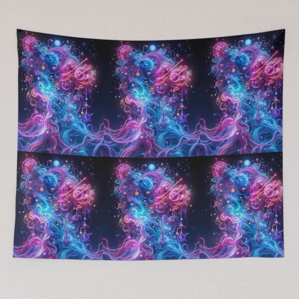 Item preview, Kairi Visions Futuristic Elements Neon Colors Art designed and sold by ART ATTACK ZONE.