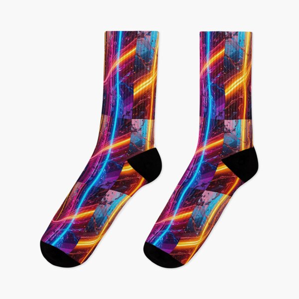 Item preview, Wonder Visions Futuristic Elements Neon Colors Art designed and sold by ART ATTACK ZONE.