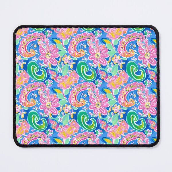 Item preview, Preppy Grandmillennial paisley in pink, blue, green, yellow designed and sold by SophieClimaArt.