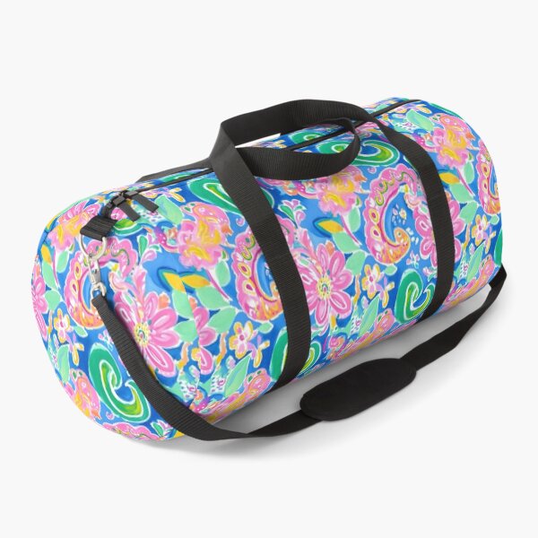 Item preview, Preppy Grandmillennial paisley in pink, blue, green, yellow designed and sold by SophieClimaArt.