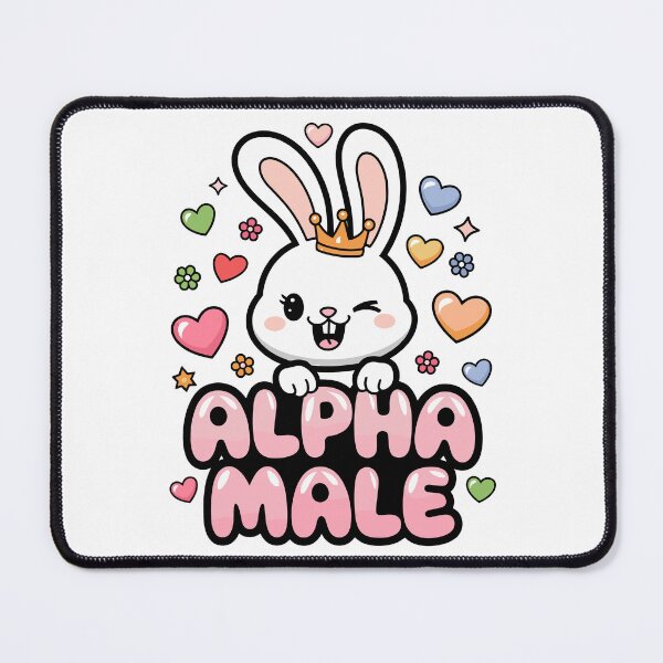 Item preview, Cute Alpha Male Bunny – Kawaii Power Vibes designed and sold by BeamiCreations.