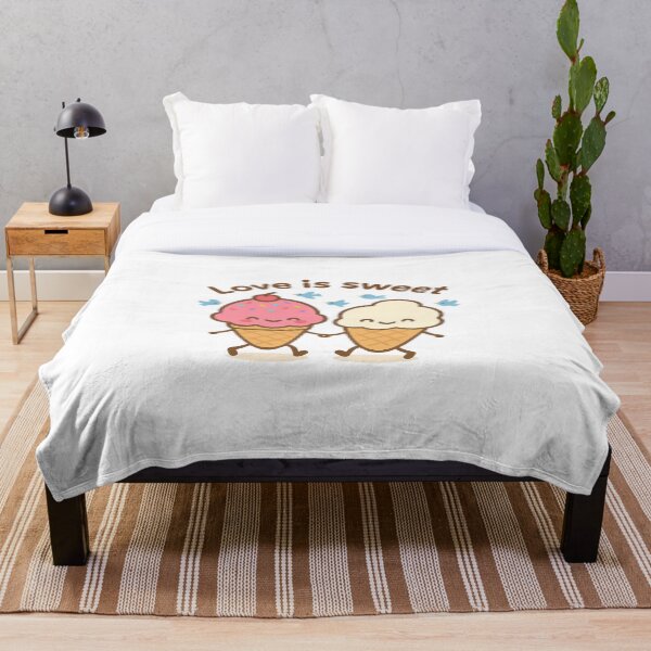 Item preview, Kawaii Ice Cream Couple – Love Is Sweet designed and sold by GinColorist.
