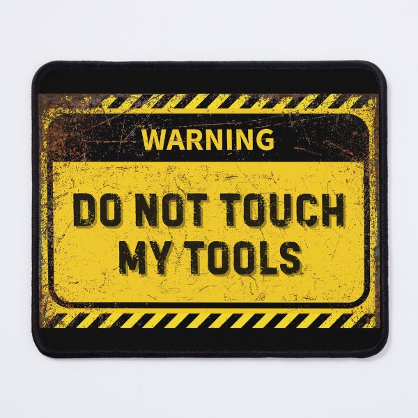Item preview, Warning Sign - Protect Your Tools in Workshops and Garages! designed and sold by Psycho-Crazy.