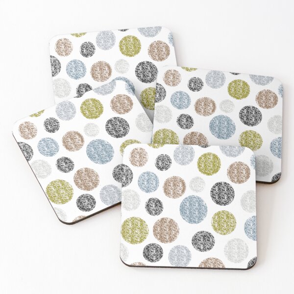 Item preview, Gold, Black, Silver Hand Drawn Polka Dots Pattern designed and sold by zanydoodles.