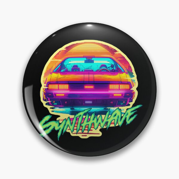 Item preview, Signo del logotipo de SYNTHWAVE Retrowave Outrun Futurewave Sun 2 designed and sold by Synthwave Poem.