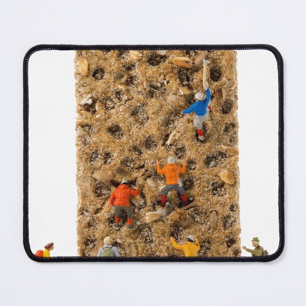 Item preview, little figurers man on tasty cracker climbing wall designed and sold by Por_photos.