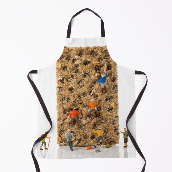 Item preview, little figurers man on tasty cracker climbing wall designed and sold by Por_photos.