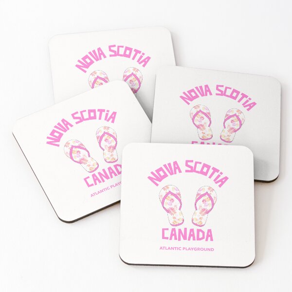 Item preview, Nova Scotia Canada Pink Flip Flops designed and sold by Sartoris Art.