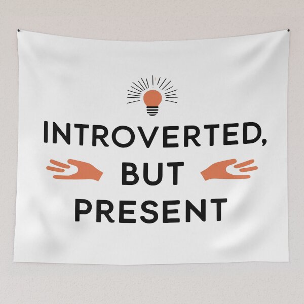 Item preview, Introverted but Present | Minimalist Mother’s Day Quote for Quiet Moms designed and sold by LaserKey.