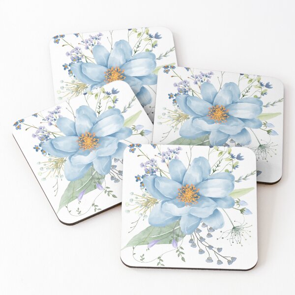 Item preview, Blue Bloom Botanical – Elegant Watercolor Floral Design designed and sold by Meldora.