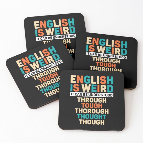 Item preview, English is Weird Funny English Teacher Gifts Grammar Teacher designed and sold by DexertimaArt.
