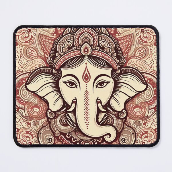 Item preview, Ganesha head on ornate background designed and sold by ZOXOFO.