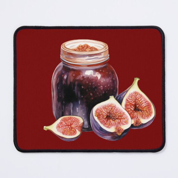 Item preview, Fig Jam in a Glass Jar designed and sold by Violet Peonies.