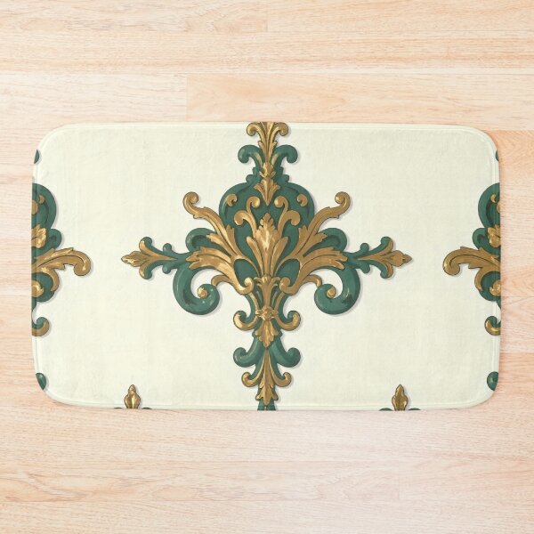 Item preview, Alabaster & Green-Gold Damask designed and sold by DesignsByPrnces.