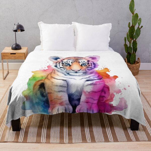 Item preview, "Rainbow Tiger: Softness and Fantasy Energy" designed and sold by GagaArtGallery.