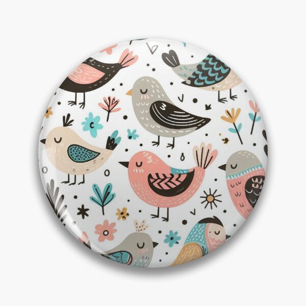 Item preview, Where Birds and Art Meet in Playful Patterns designed and sold by Vanich-Panich.