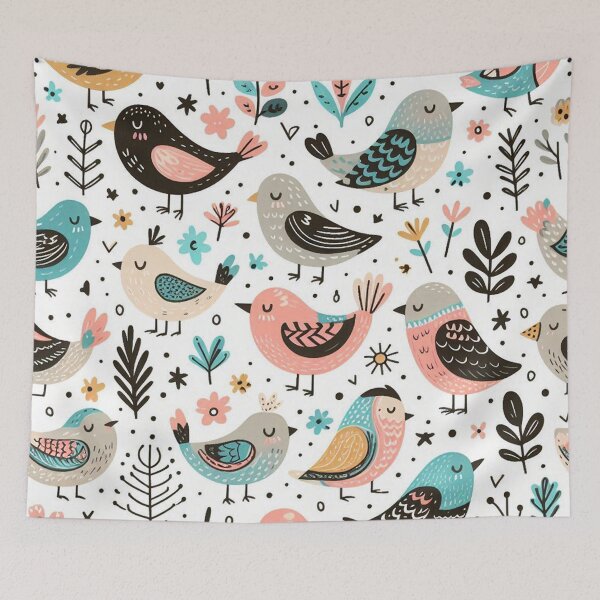 Item preview, Where Birds and Art Meet in Playful Patterns designed and sold by Vanich-Panich.