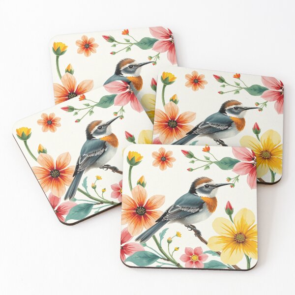 Item preview, Bird and flowers designed and sold by LilithsDesires.