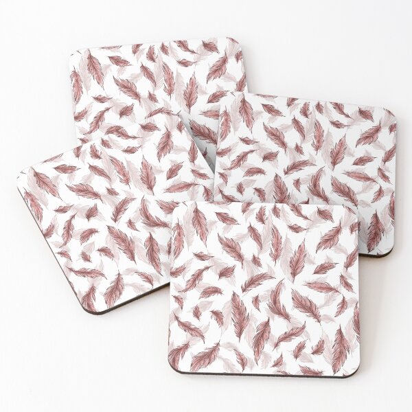 Item preview, Pattern and light flying pink feathers for a pleasant coziness in the duvet cover and bedding cushions.  designed and sold by ArtbySvetik.