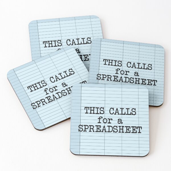 Item preview, Sarcastic Spreadsheet Office Quote designed and sold by HotHibiscus.