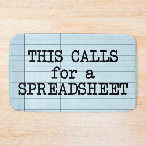 Item preview, Sarcastic Spreadsheet Office Quote designed and sold by HotHibiscus.