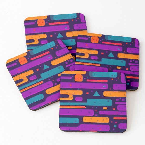 Item preview, Bright geometric abstract pattern designed and sold by Nazardes.