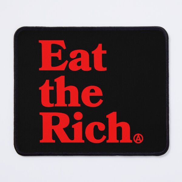 Item preview, Eat the Rich - Circle A Anarchy Symbol (revolution red) designed and sold by Thelittlelord.