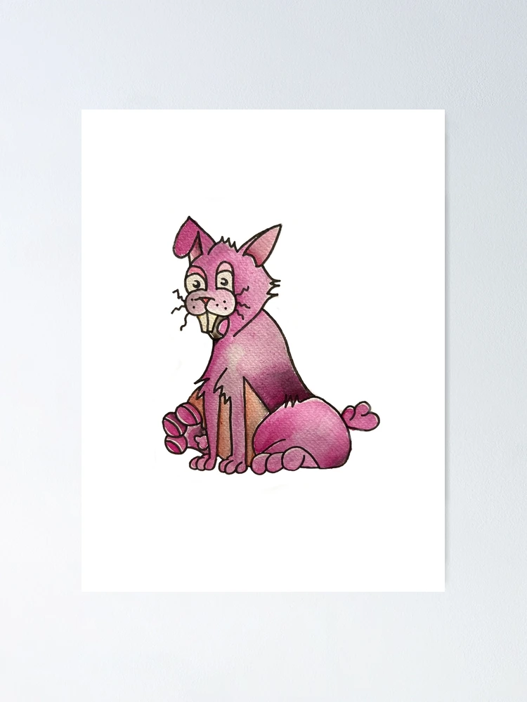 Thumbnail 1 von 3, Poster, Pink Rabbit von Ravin Bush designt und verkauft von RavinBush.