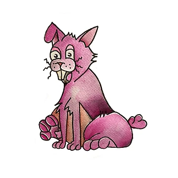 Artwork thumbnail, Pink Rabbit by Ravin Bush by RavinBush