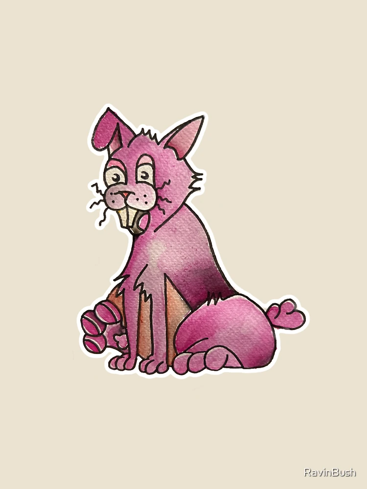 Thumbnail 4 of 4, Relaxed T-Shirt, Pink Rabbit by Ravin Bush designed and sold by RavinBush.