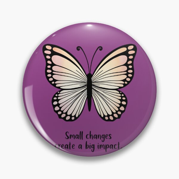 Item preview, Be the Change - Butterfly Effect Inspirational Quote designed and sold by Chroma Dreams .