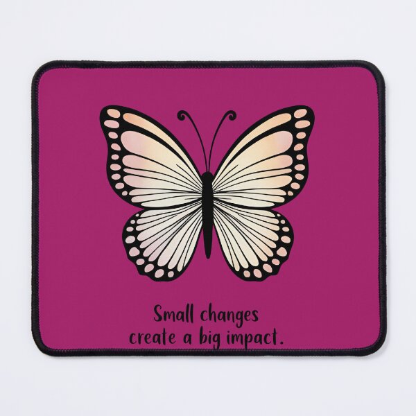 Item preview, Be the Change - Butterfly Effect Inspirational Quote designed and sold by Chroma Dreams .