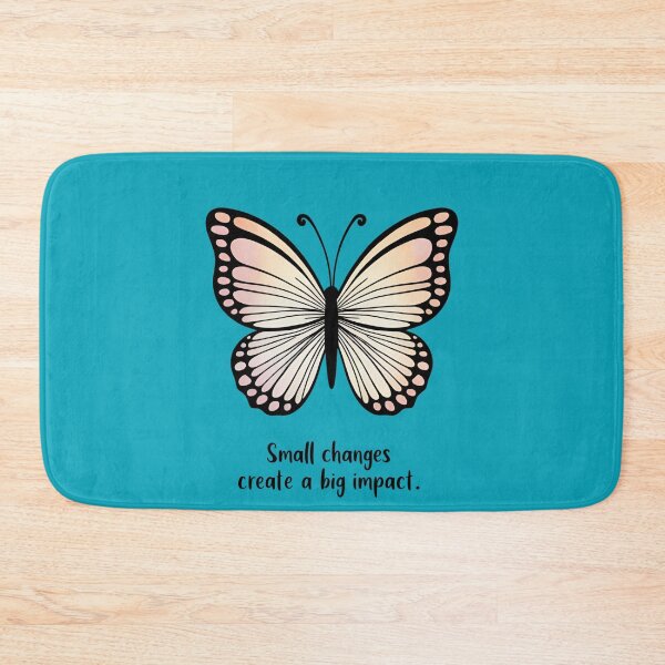Item preview, Be the Change - Butterfly Effect Inspirational Quote designed and sold by Chroma Dreams .