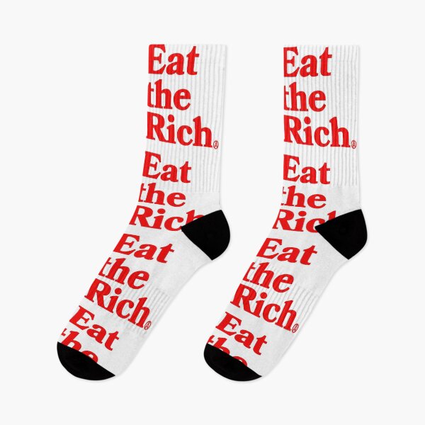Item preview, Eat the Rich - Circle A Anarchy Symbol (revolution red) designed and sold by Thelittlelord.