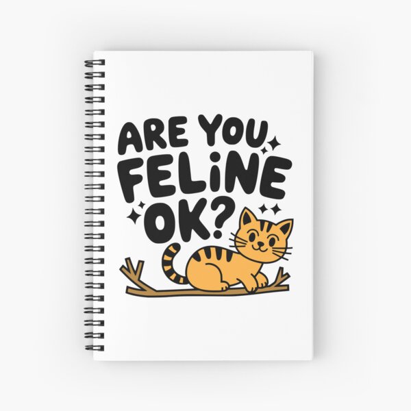 Item preview, Are You Feline Ok! Kawaii Cat Pun designed and sold by PMCreative.