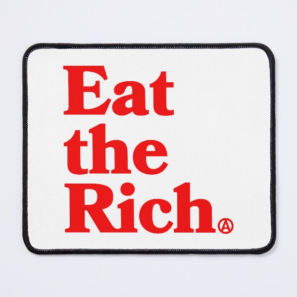 Item preview, Eat the Rich - Circle A Anarchy Symbol (revolution red) designed and sold by Thelittlelord.