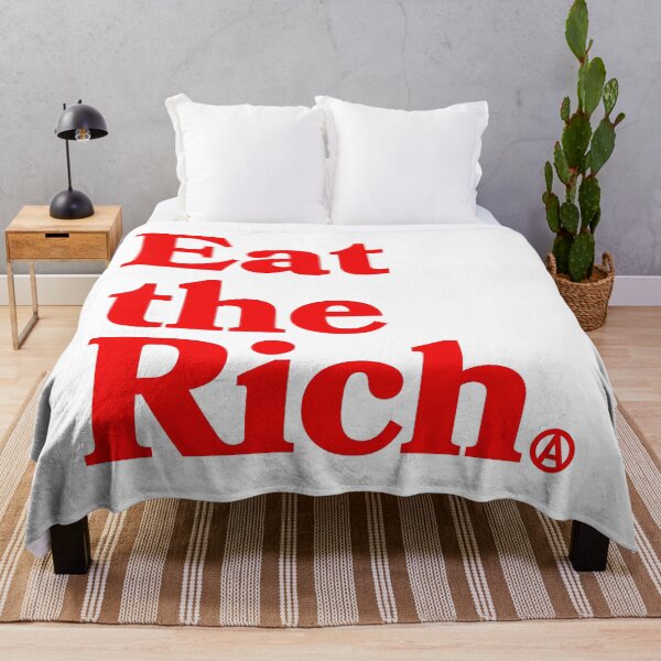 Item preview, Eat the Rich - Circle A Anarchy Symbol (revolution red) designed and sold by Thelittlelord.